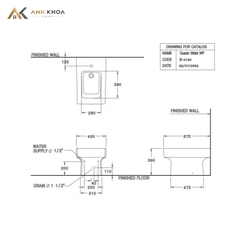 Bồn cầu âm tường Cotto SC198517(T)