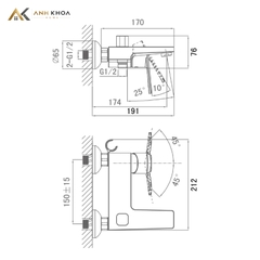 Sen tắm nóng lạnh D&K DK1323201
