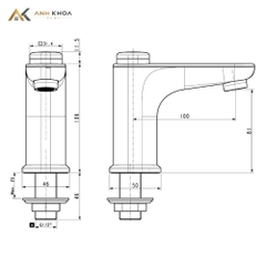 Vòi chậu 1 đường lạnh American Standard WF-T823