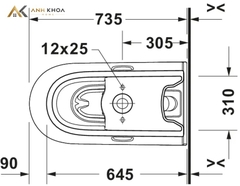Bồn cầu 1 khối Duravit 2022012001