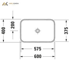 Chậu rửa đặt bàn Duravit 2359601300