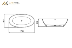 Bồn tắm Viglacera P.61.356