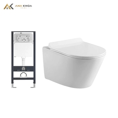 Bồn cầu âm tường D&K DK-C3915-W