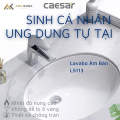 Chậu rửa âm bàn Caesar L5113