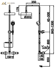 Sen tắm cây COTTO CT2048WS