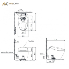Bồn cầu thông minh TOTO CS901KVT/T53P100VR
