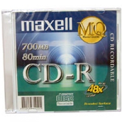 Đĩa CD-R Maxell có vỏ nhựa