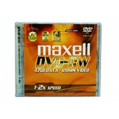 Đĩa DVD-RW Maxell có vỏ nhựa