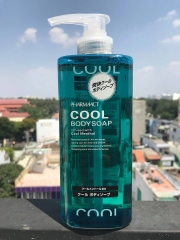 SỮA TẮM NAM BẠC HÀ MÁT LẠNH PHARMAACT COOL BODY SOAP 600ml