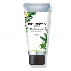 Sữa rửa mặt tạo bọt Softymo Natu Savon hương hoa cúc và lê tuýp 130g