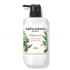 Sữa tắm tạo bọt dưỡng trắng và làm mềm mịn da Softymo Natu Savon hương hoa hồng và mộc lan chai 500 ml