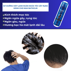 XỊT KÍCH THÍCH MỌC TÓC VÀ NGỪA TÓC GÃY RỤNG DÀNH CHO NAM BATHCLIN