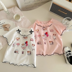 Áo Hoạt Hình Viền Bèo