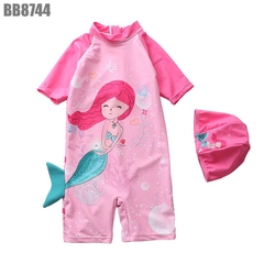 Đồ Bơi Bé Gái Liền Thân Kèm Nón