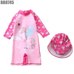 Đồ Bơi Bé Gái Liền Thân Kèm Nón
