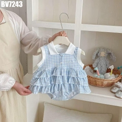Body Váy Nhiều Tầng Caro