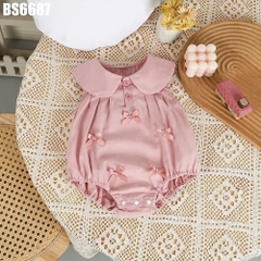 Body Cổ Tròn Đính Nơ