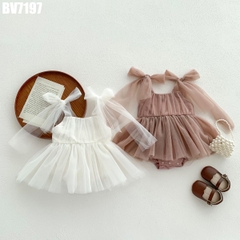 Body Váy Voan Cột Nơ