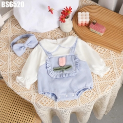 Set Body Tay Dài Giả Yếm Tulip