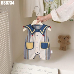Set Body Đùi Sọc Kèm Cổ Rời