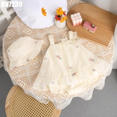 Set Body Váy Voan Hoa