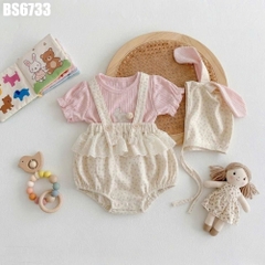 Set Áo Thỏ Body Yếm Ren Kèm Nón
