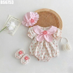 Set Body Cổ Nơ Đính Hoa