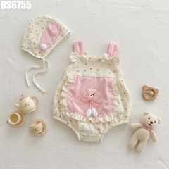 Set Body Tạp Dề Nón Thỏ