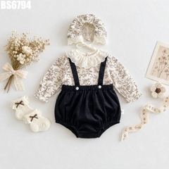 Set Áo Cổ Ren Hoa Body Yếm