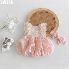Set Body Váy Bí Hoa Nổi