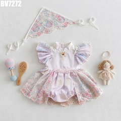 Set Body Váy Ren Trễ Vai Kèm Khăn