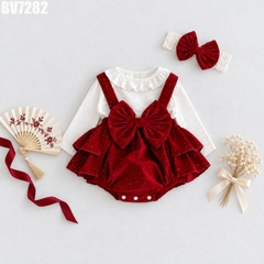 Set Áo Tay Dài Body Yếm Lấp Lánh Kèm Turban