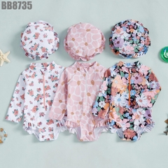 Đồ Bơi Họa Tiết Kèm Nón