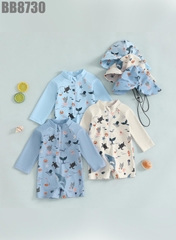 Đồ Bơi Tay Dài Đại Dương Kèm Nón