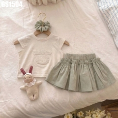 Set Áo Lưng Dây Rút Kèm Váy
