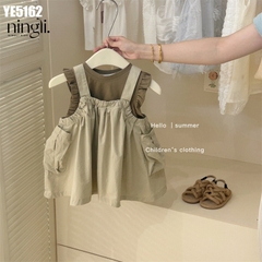 Set Áo Sát Nách Kèm Yếm Váy