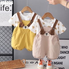 Set Áo Kèm Yếm Gấu