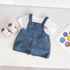 Set Áo Chữ Yếm Denim