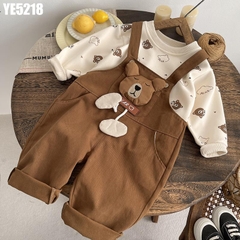 Set Áo Kèm Yếm Gấu Ngủ