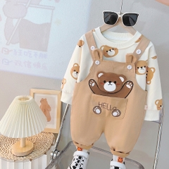 Set Áo Kèm Yếm Gấu