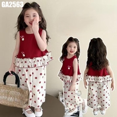 Set Áo Nấm Quần Chấm Bi