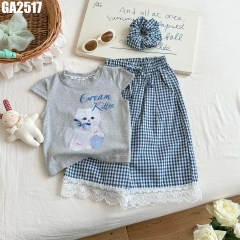 Set Áo Mèo Quần Caro