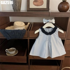 Set Áo Viền Kèm Quần Ngắn