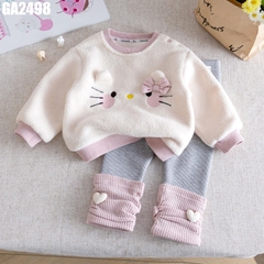 Set Lót Lông Áo Kitty Quần Legging