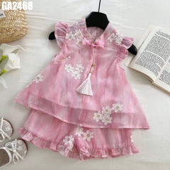 Set Áo Cánh Tiên Cổ Tàu Quần Hoa