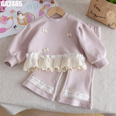 Set Áo Nơ Ren Kèm Quần