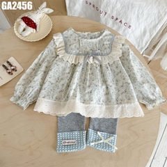 Set Áo Babydoll Hoa Quần Legging