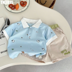 Set Áo Polo Họa Tiết Kèm Quần