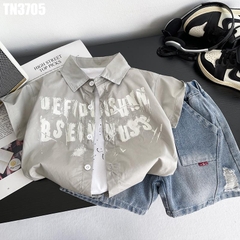 Set 3 Món Sơ Mi In Chữ