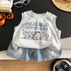 Set Áo Sát Nách Hoạt Hình Kèm Quần